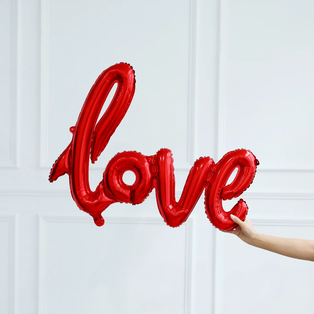 Фото 40 дюймов LOVE Conjoined18 дюймов фольгированный гелиевый шар в форме сердца на День святого Валентина, свадьба, помолвка, предложение, декор для дня рождения №4