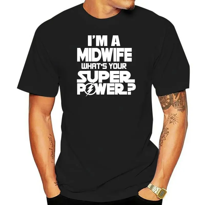 ФУТБОЛКА IM MIDWIFE WHAT YOUR SUPER POWER РАЗНЫХ ЦВЕТОВ БОЛЬШОЙ ПОДАРОК
