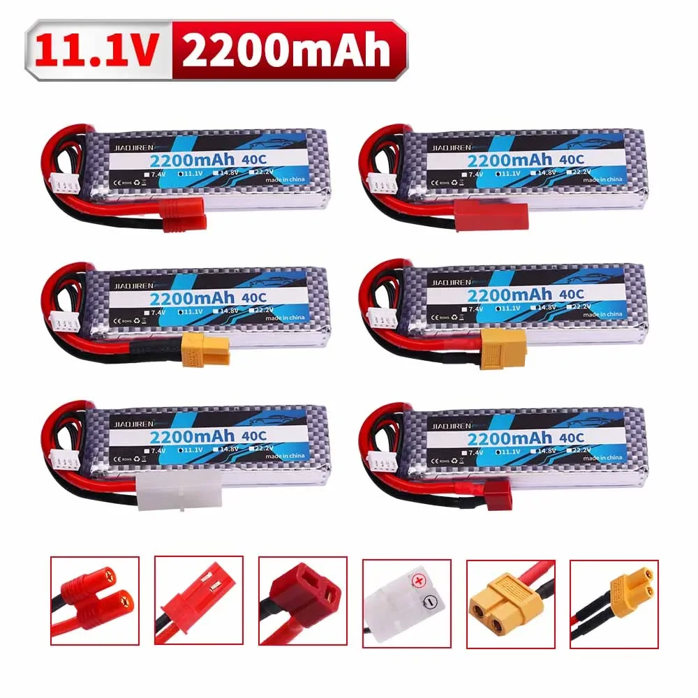11,1 В 803496   LiPo аккумулятор 2200 мАч с вилкой T/JST/XT30/XT60 3S, детали аккумулятора для радиоуправляемого вертолета, самолетов, квадрокоптеров, автомобилей, самолетов