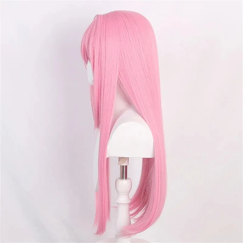 CyCosplay GotohHitori Lonely Rock Pink Длинный прямой синтетический парик Милая девушка Аниме Comic Con Coser Gotō Hitori Парик Ежедневная вечеринка
