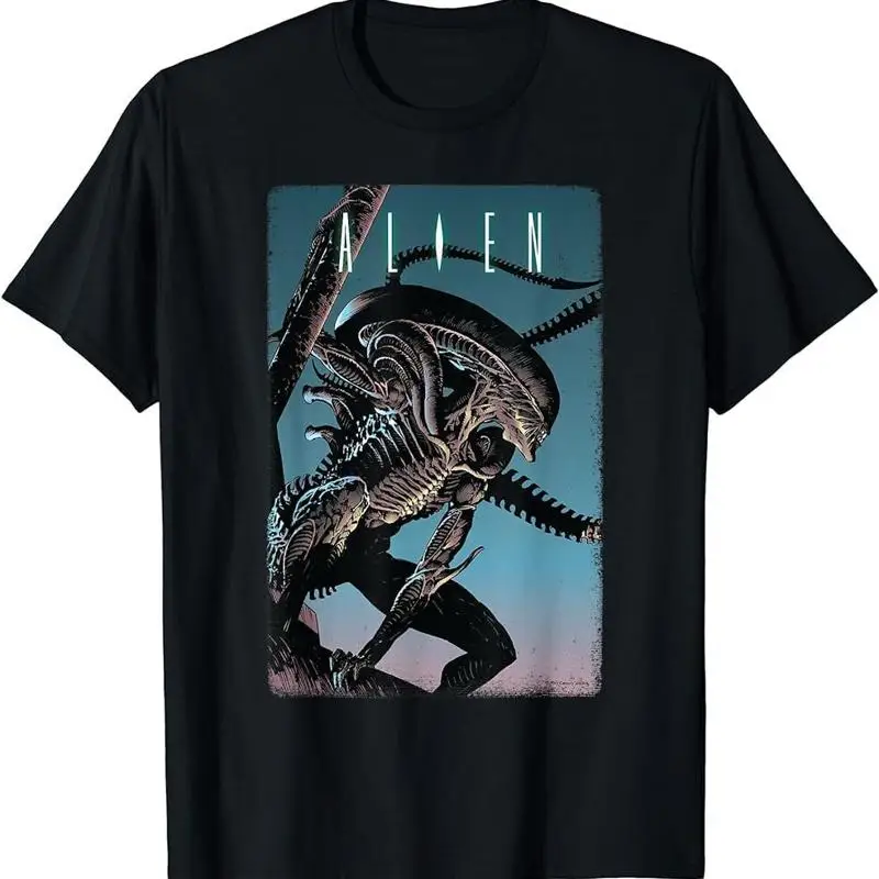 Футболка с иллюстрированным плакатом Alien Xenomorph