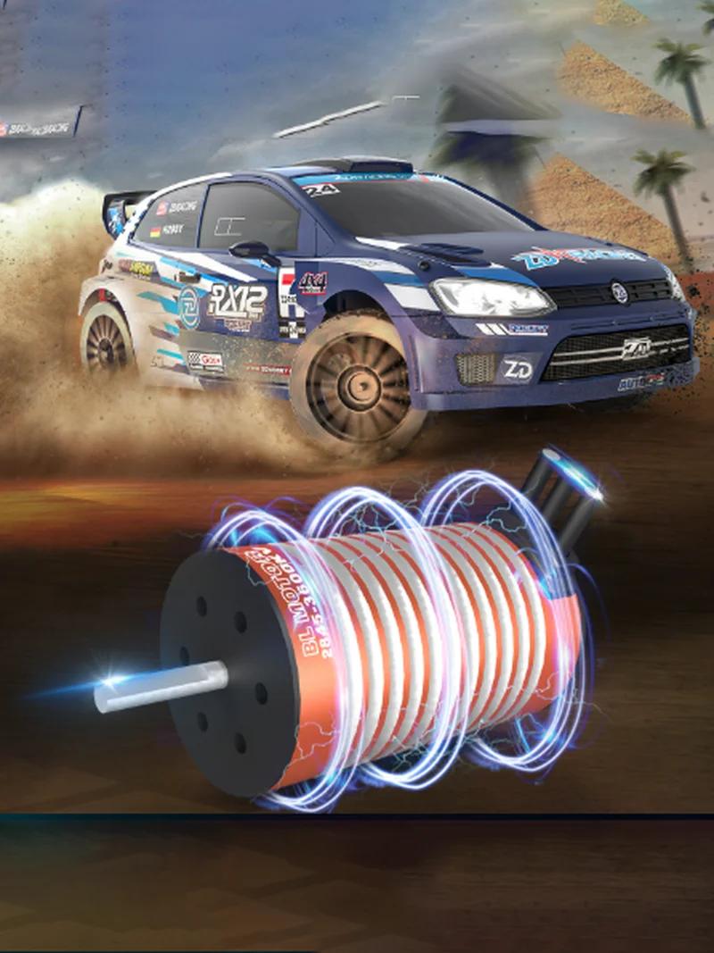 Новый Zd Racing Rx12 112 Радиоуправляемый электрический пульт дистанционного управления с полным приводом, бесщеточный высокоскоростной раллийный автомобиль, уличная модель игрушечного автомобиля (art.: 3920cfe9c9f49) - 3920cfe9c9f49