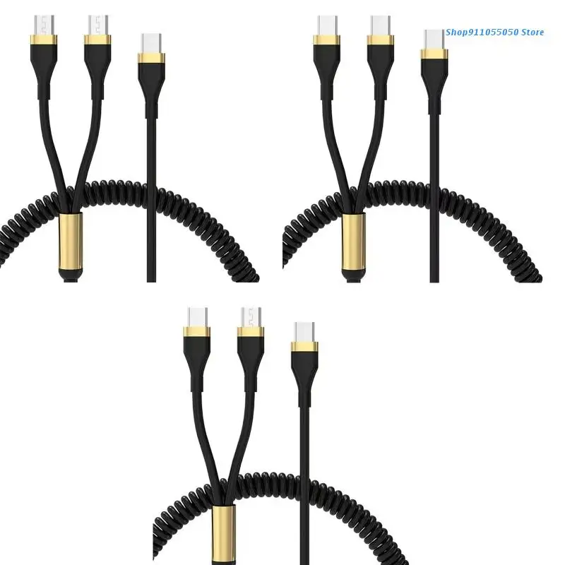 USB C для мульти-зарядного кабеля C5AB 2 в 1, Type-C для телефона/Android, кабель PD, адаптер для синхронизации зарядки