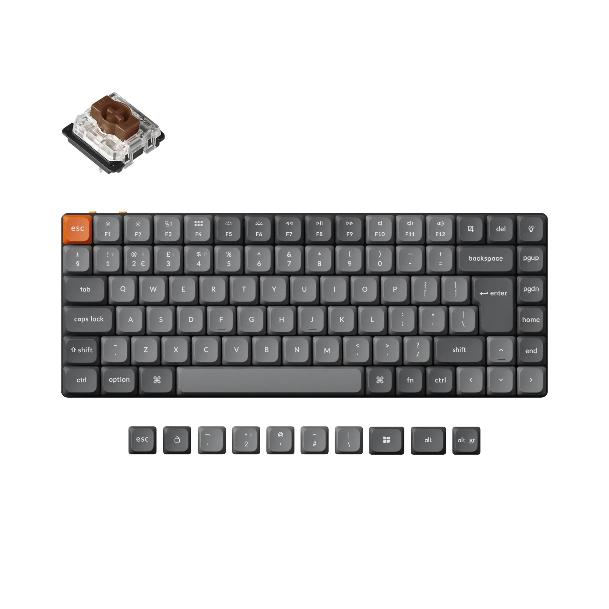 Keychron K3 Max ISO Layout QMK Беспроводная пользовательская механическая клавиатура Низкопрофильный переключатель Gateron Double-Shot PBT Keycap
