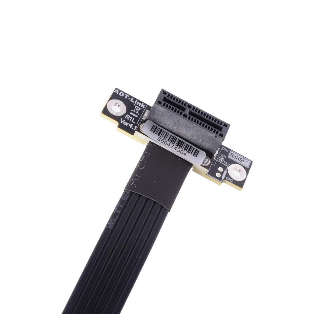 Фото PCIe X16 to X1 X4 X8 SSD Extension Adapter Cable 3.0 4.0 M.2 U.2 Signal Expansion for NIC NVMe SSDs - Signal Extension Cable №3