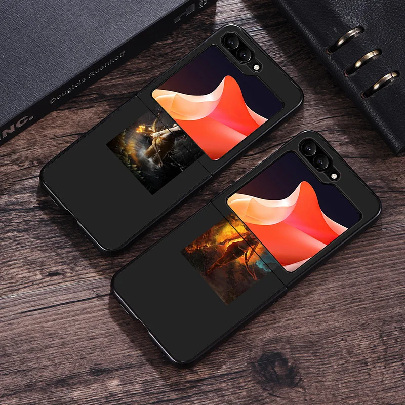 Фото Чехол для телефона Samsung Z Flip6 Flip5 Flip4 Flip3, жесткий матовый защитный чехол для Galaxy ZFlip 6 5 4 3 №4