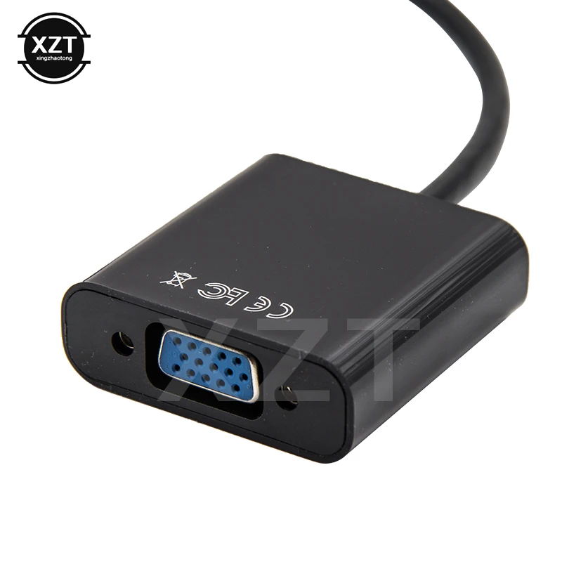 1080P HDMI-совместимый адаптер VGA Кабель-преобразователь HDMI штекер-VGA знаменитый цифровой аналоговый конвертер для планшета ноутбука ПК ТВ