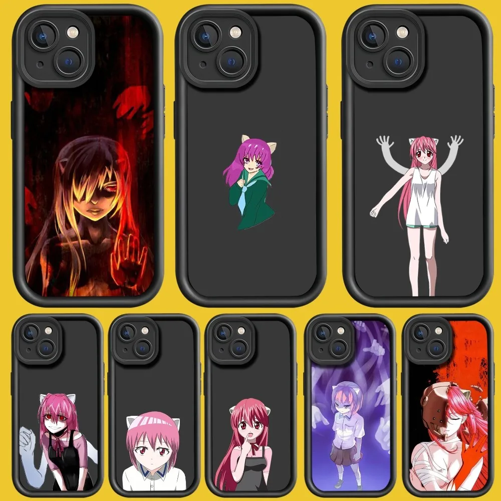 E-Elfen Lied L-Люси Nyu аниме чехол для телефона iPhone 15 11 12 13 14 Pro Max Модный ударопрочный чехол допамин