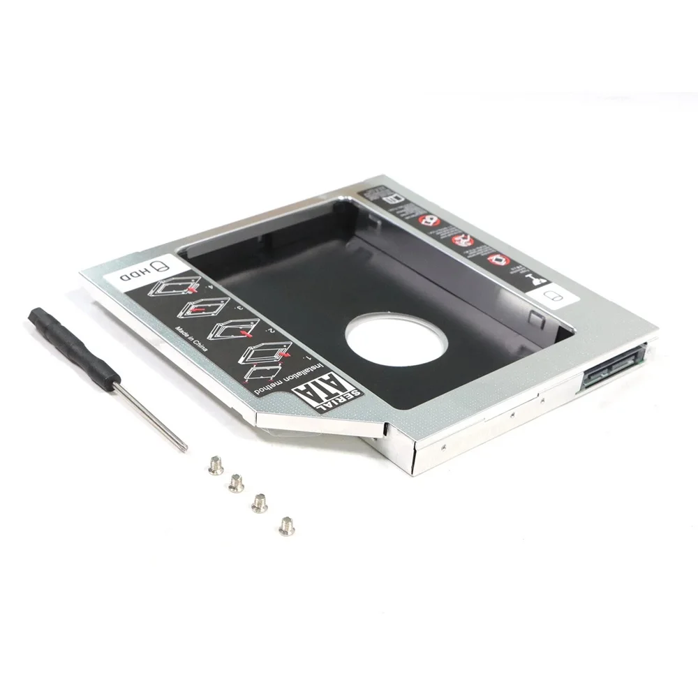 2-й жесткий диск HDD SSD Case Optical Caddy SATA для HP Pavilion G4 G4t G6 G6t G6z G6-1d45d G7 G7t G7z DV3 DV4 DV5 DV6 DV7 DV8