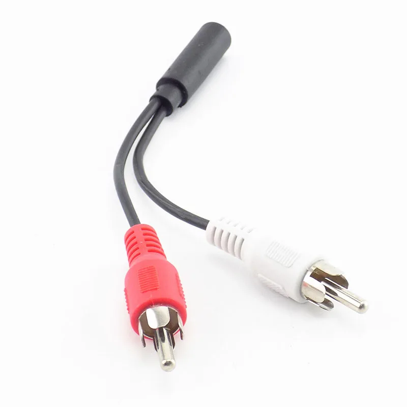 3,5 мм RCA гнездовой разъем стерео к 2 RCA Штекерный Y-образный кабель адаптер 3,5 аудио aux разъем для наушников проигрывателей провод C1 (art.: 3920c2a7ce8e8) - 3920c2a7ce8e8