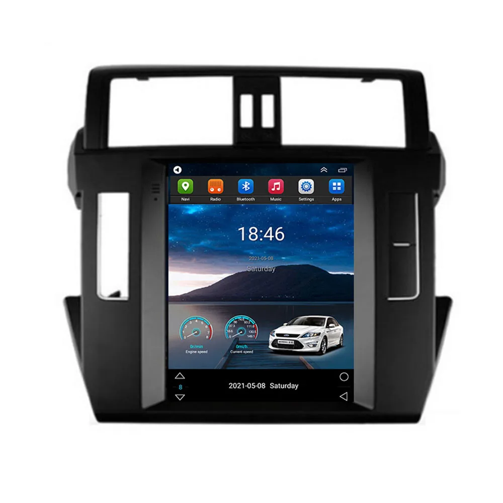 256 ГБ ПЗУ Экран Tesla Android 14 Мультимедийный видеоплеер для Toyota Land Cruiser Prado 150 2010-2017 lc150 Автомобильный радиоприемник GPS Стерео