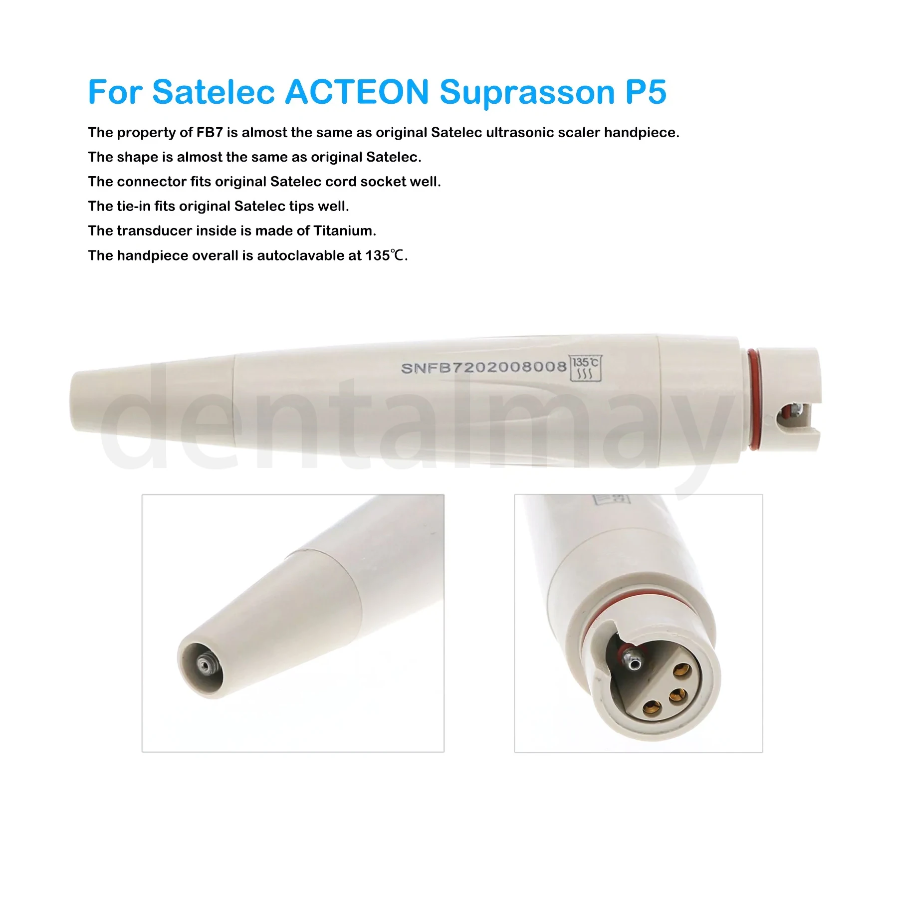 Стоматологический прибор Satelec ACTEON supralon P5 Newtron для наконечник ультразвукового скалера FB7, автоклавируемый