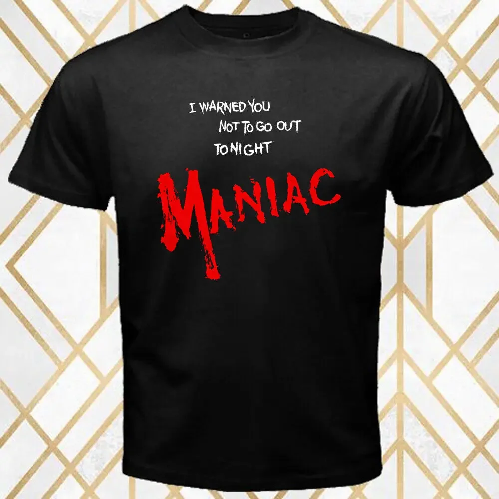Мужская черная футболка Maniac «I Warned You Not To Go Out At Night», размер S 3XL