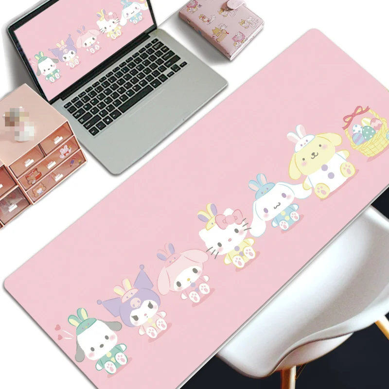 Фото Скатерть Sanrio Hello Kitty, обеденный стол, спальня, общежитие, украшение для макияжа, кавайный мультяшный водонепроницаемый скафандр №4