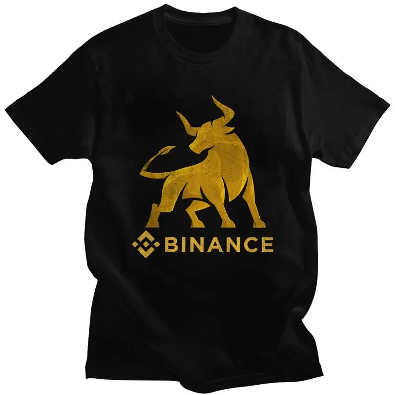 Мужская футболка BNB Bull Binance на заказ, повседневная футболка с коротким рукавом, футболка для шахтеров криптовалюты, облегающая одежда, подарок