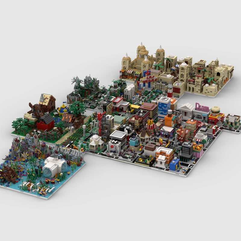 42265PCS MOC Модульный мир |   Строительство из 104 MOC, архитектурные строительные блоки, сборка модели, детский праздничный подарок