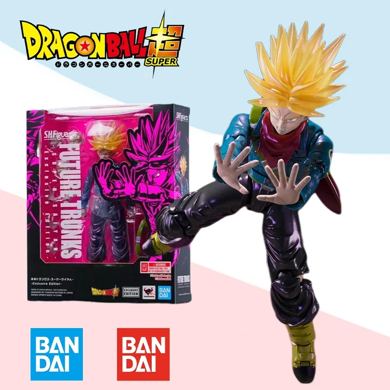 Bandai S.H.Figuarts SHF Dragon Ball SUPER SAIYAN TRUNKS SDCC Полный комплект аниме-моделей Готовая игрушка в подарок для детей