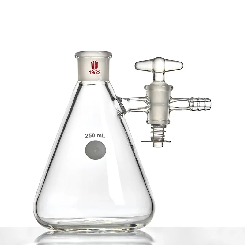 Фото Всасывающий фильтр SYNTHWARE erlenmeyer, флакон с шлифовальным горлышком, со стеклянным клапаном, диафрагма клапана 2 мм/4 мм, F66 №4