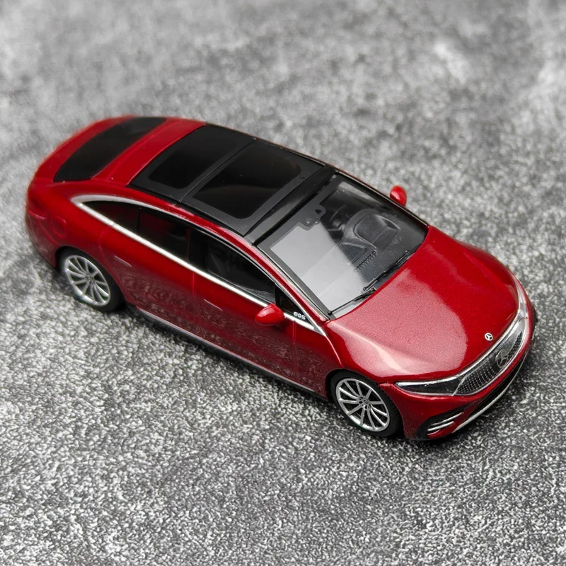 Фото MINIGT масштаб 1:64, литой под давлением сплав Benz EQS 580 4MATIC, игрушки, модель автомобиля, классика, ностальгия, подарки для взрослых, сувенир, статический дисплей №2