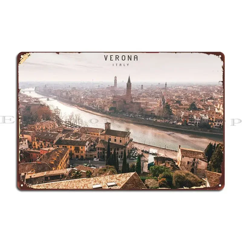 Металлические вывески Verona Club Cinema Создайте стену Персонализированный жестяной знак постер на заказ