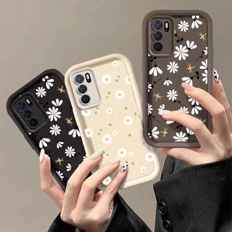 Фото Новинка, Обложка A54S с опавшими цветами для фотографий, для OPPO A54S, A55, A58, A57, A77, A15, A54, A16, A38, A52, A92, A12, A36, A18, A72, A31, A33 №5
