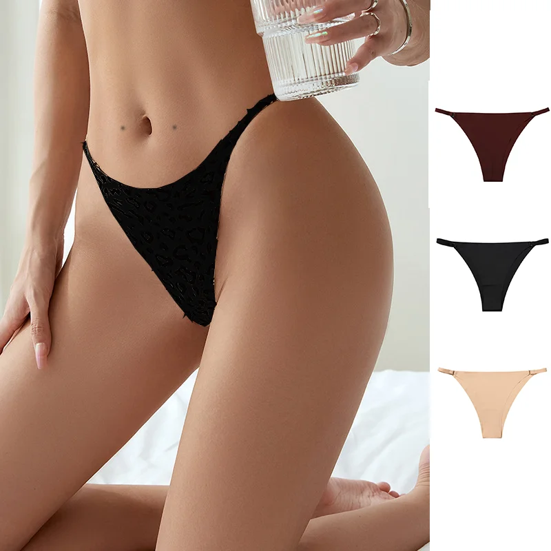 3/5 шт. G String Seamless Femlae Lingerie Женские стринги с Т-образной спинкой Бикини Нижнее белье Дышащие сексуальные стринги с низкой талией для девочек трусы женские