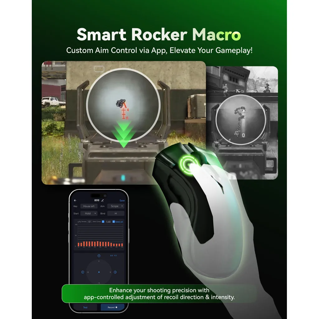 Фото AIMZENIX AX200PRO Адаптер для клавиатуры и мыши, высокопроизводительный конвертер |   Совместим с популярными играми FPS. |   Платформа ПК и НС №3