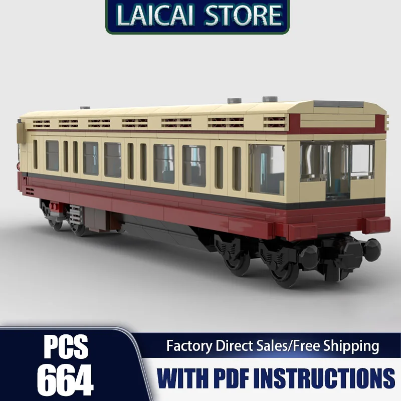 Модель железнодорожного поезда Moc, строительные блоки, Berliner S-Bahn BR 480, модель, технология, кирпичи, городские автомобили, сборка своими руками, праздничные игрушки, подарки