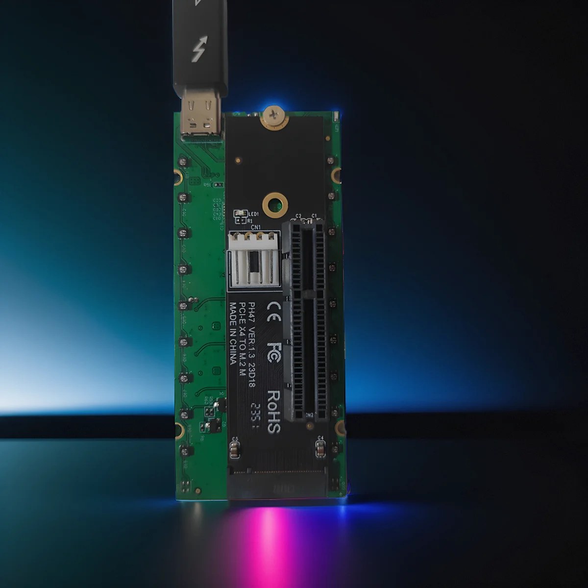 Фото 2025 НОВЫЙ USB4 к PCIe, совместимый с Thunderbolt 4/3 Asm2464 Master, 40 Гбит/с, можно подключить к звуковой карте EGPU, карта захвата DMA №3