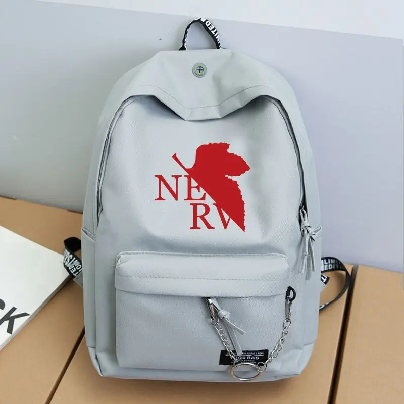 Фото Neon Genesis Evangelion, мужской и женский новый милый креативный рюкзак с логотипом аниме, легкий и портативный рюкзак большой вместимости №3