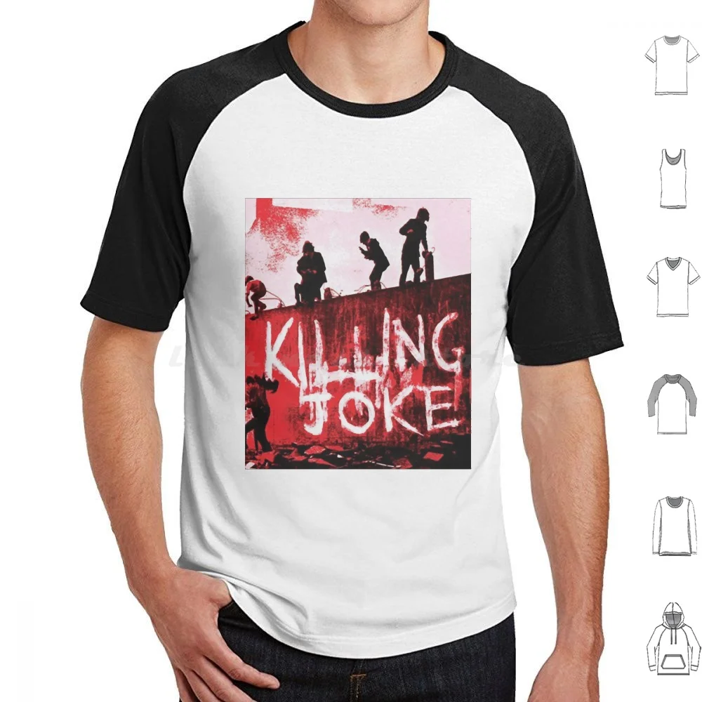 Killing Joke Eighties Подарок для детей Подарок для Killing Joke Fans Horror Movie Band Rock Golden Футболка 6xl Хлопковая крутая футболка