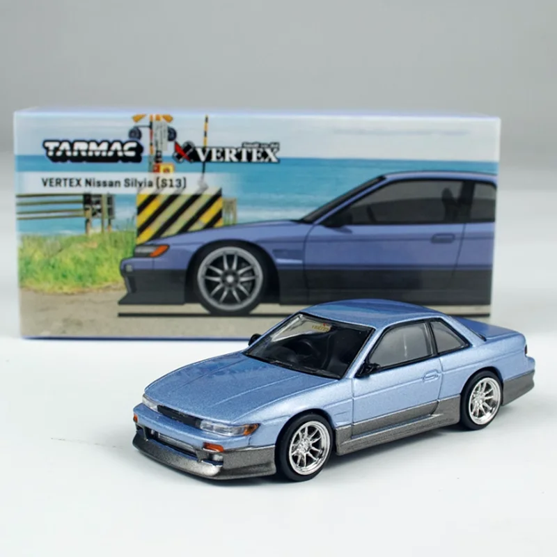TW 1:64 VERTEX Silvia S13 модель автомобиля из сплава Готовая коллекция орнаментов Играйте в транспортные средства и модели