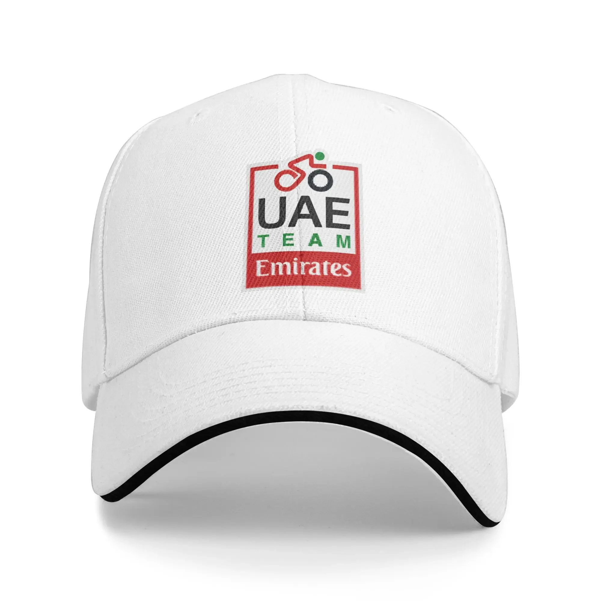 Сэндвич-шляпа унисекс UAE TEAM EMIRATES, бейсболки в стиле ретро, полиэстер Tadej Pogacar, солнцезащитные шляпы, регулируемая спортивная кепка, летняя кепка