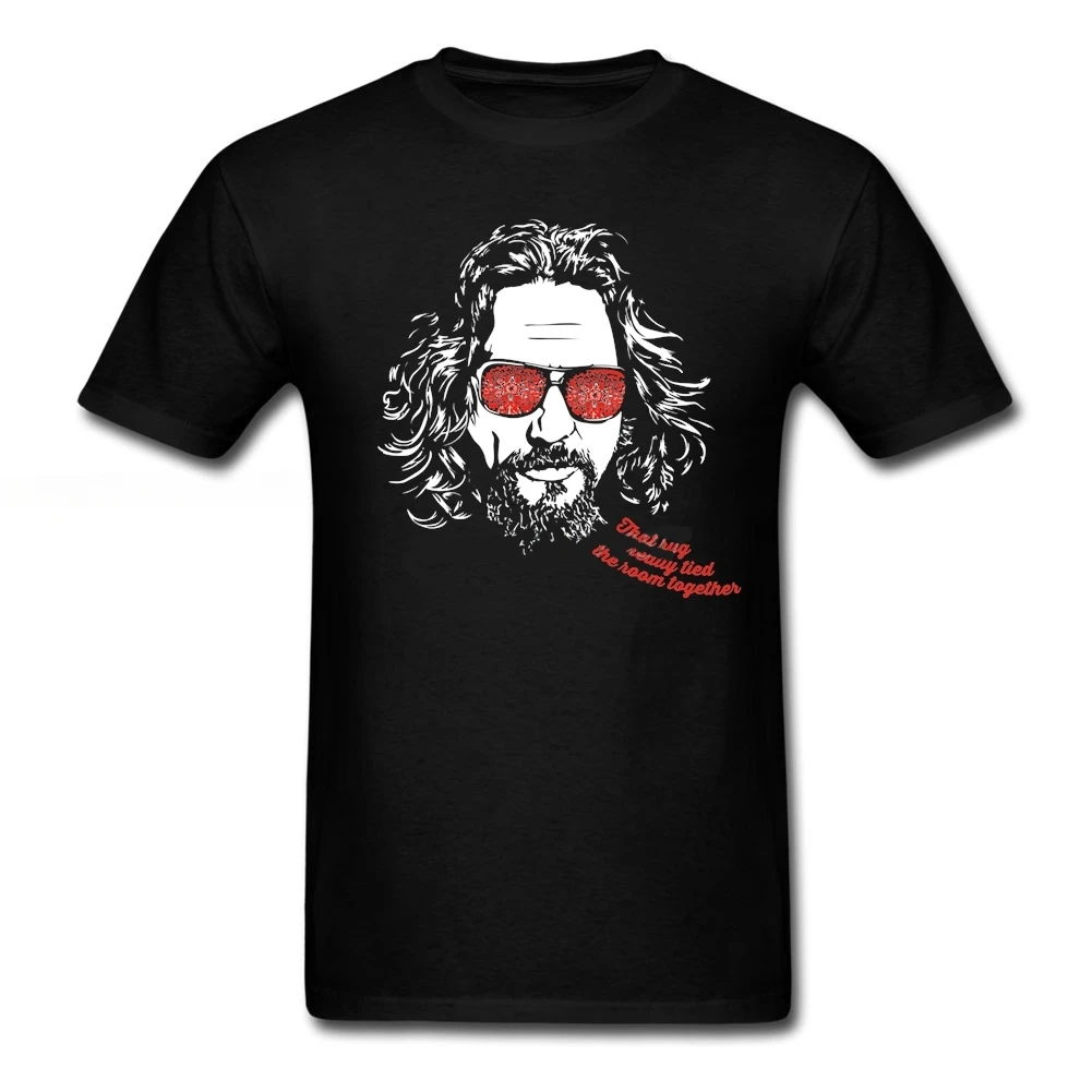Новое поступление, хипстерская футболка с большим Lebowski, одежда Kpop для мужчин, футболка из хлопка с круглым вырезом и коротким рукавом