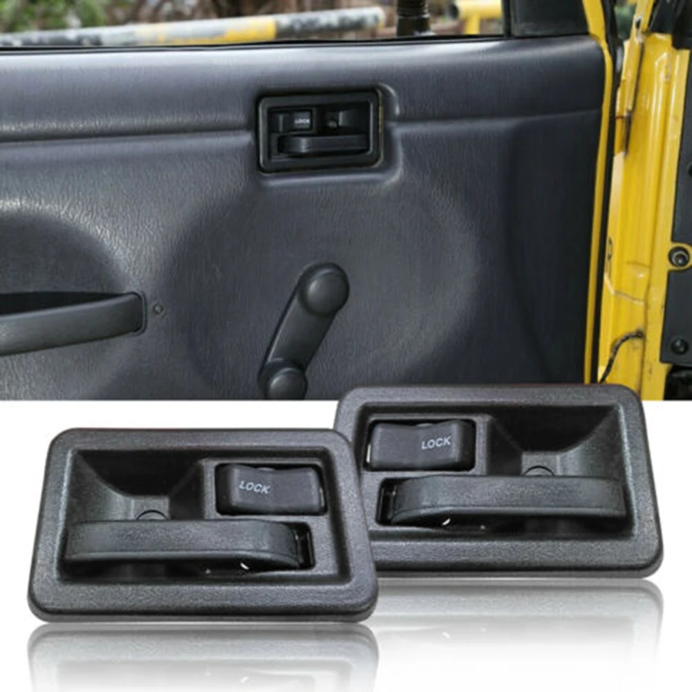 Фото 2 шт., внутренние дверные ручки для Jeep Wrangler YJ TJ 1987-2004 55176477AB 55176476AB №5