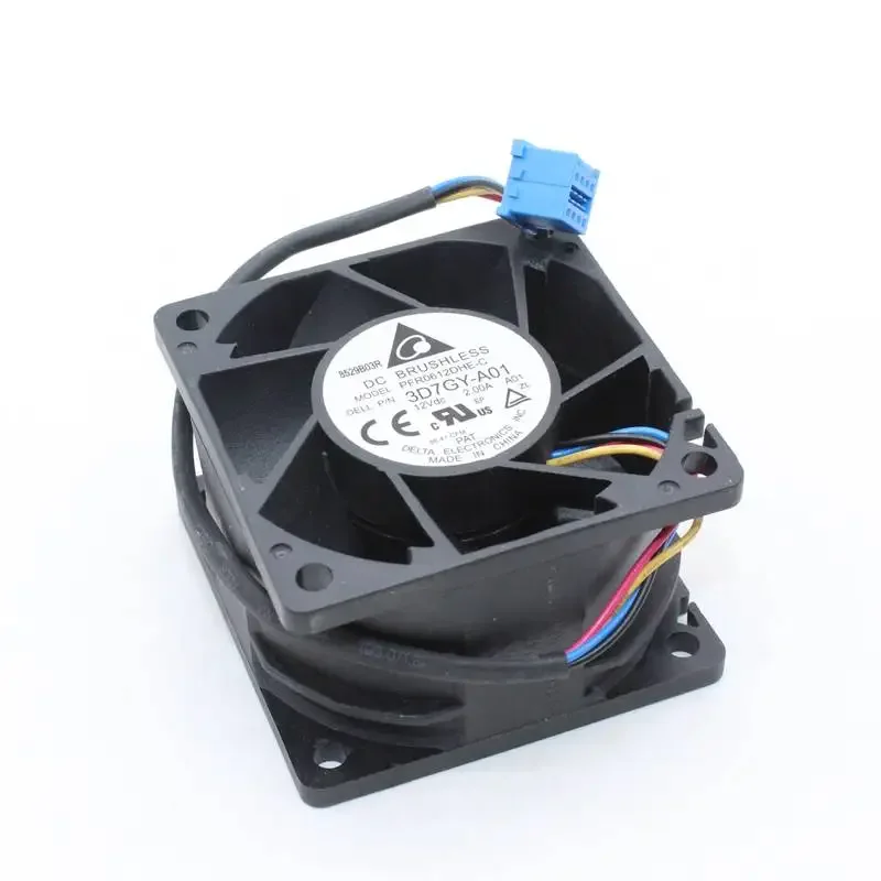 Delta Electronics PFR0612DHE-C DC 12 В 2,00 А 60x60x38 мм 4-проводной охлаждающий вентилятор для сервера