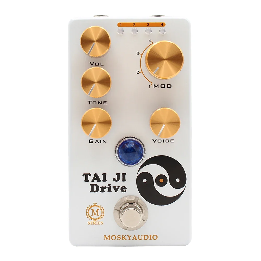 MOSKYaudio TAI JI DRIVE Гитарная бас-педаль эффектов Overdrive Четыре модели с True Bypass