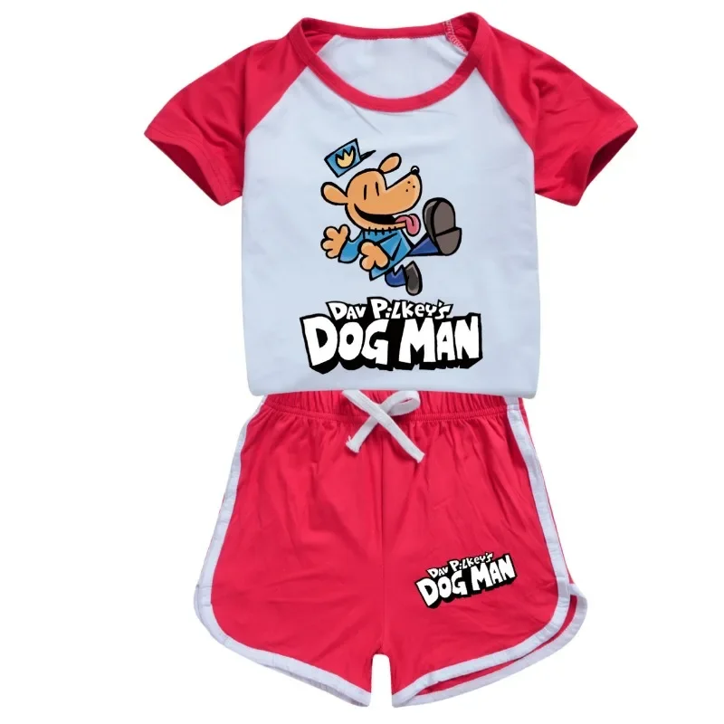 Одежда для мальчиков dogmantoddlers, летняя Пижама, хлопковая футболка с коротким рукавомшорты, комплект из 2 предметов, Забавный Повседневный Спортивный костюм для догмен и девочек (art.: 3920c65f623e8) - 3920c65f623e8