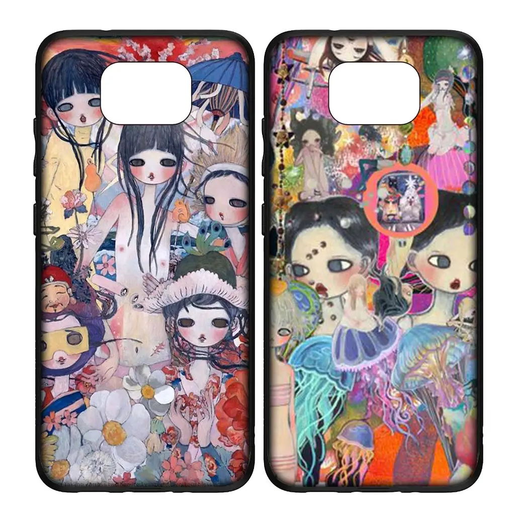 Фото Гибкий чехол для телефона Ayas с рисунком аниме-девушки Takanos для Xiaomi Poco C65 C55 C50 C51 X3 NFC GT X4 M4 M6 Pro F3, мягкий чехол №5