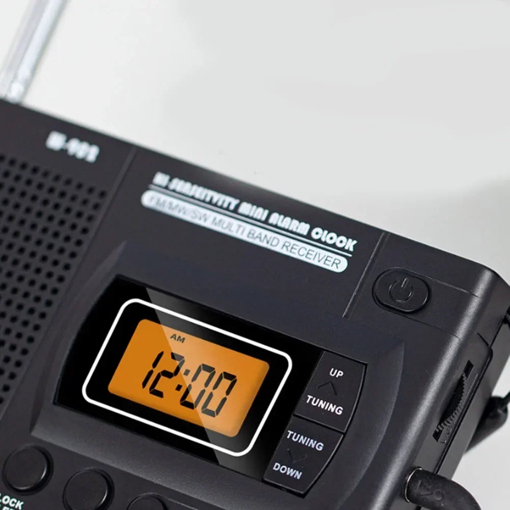 e do przenoszenia i użycia Przejrzysty dźwięk stereo Przenośne radio z z zegarem LCD FMAMSW Wielopasmowe przenośne radio kieszonkowe z zegarem
