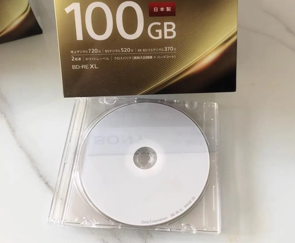 BDRE 100 ГБ перезаписываемый диск Blu-Ray BD-RE XL 2X 720MIN 4K Bluray BDXL BDR 100 г 1 шт.