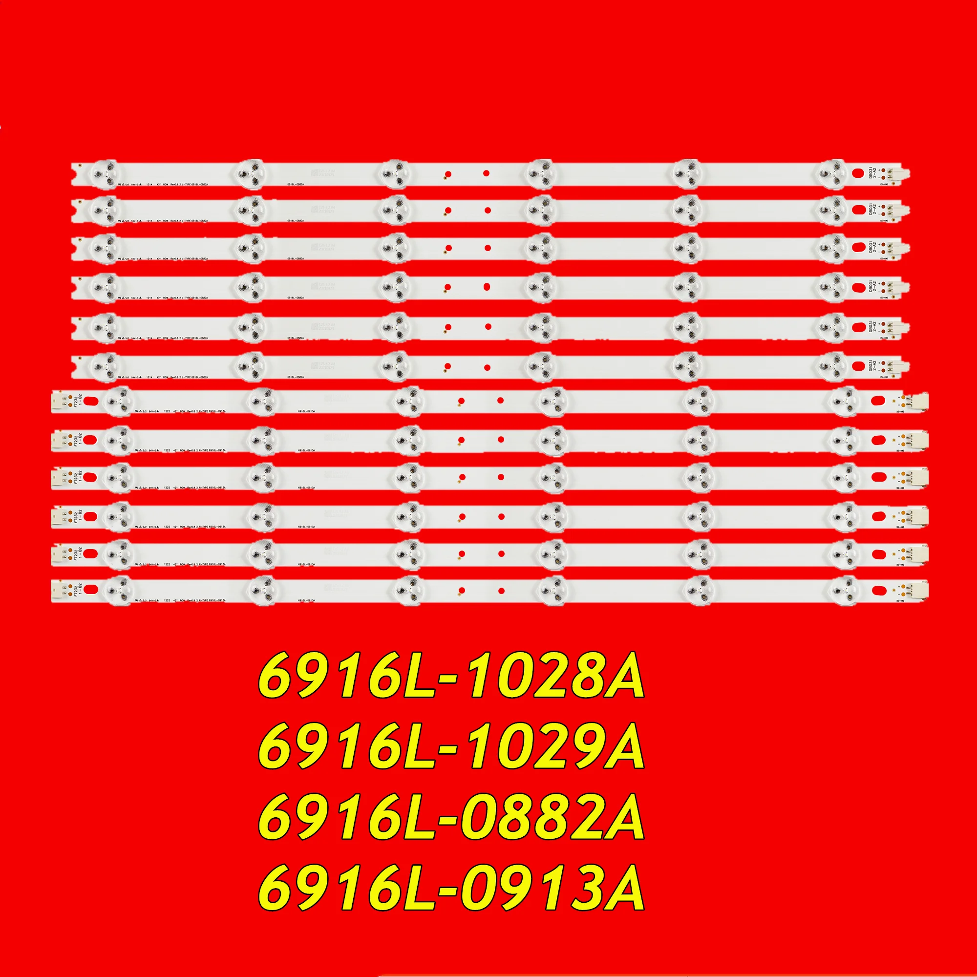 Светодиодная лента подсветки для LE42M320 LED42E320PD 42E7BRD 42PFL3008T/60 42LS3100-CE 42LM3700 42LS3400 L42F1300-3D 42LM3400 42LM3700