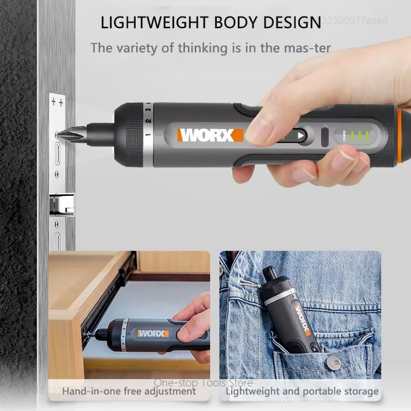 Фото Набор мини-электрических отверток Xiaomi Worx 4 В WX242 WX240, ручные автоматические универсальные беспроводные прецизионные домашние ручные электроинструменты №5