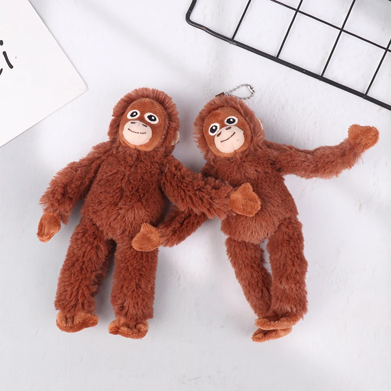 Мультяшная плюшевая игрушка Gorilla, подвеска в виде шимпанзе, обезьяны, мягкая кукла, брелок для автомобиля, сумки, украшение, подарок для детей