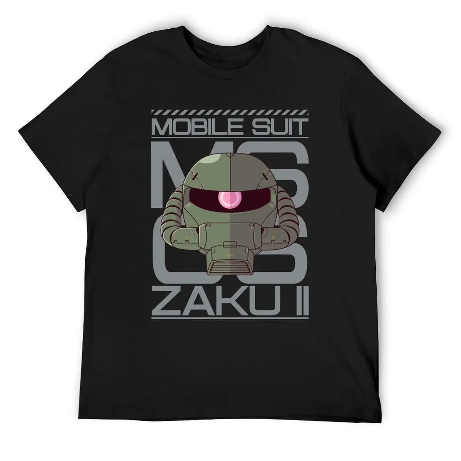 Футболки MS-06 Zaku II, летние топы с рисунком, мужские рубашки, футболка с рисунком