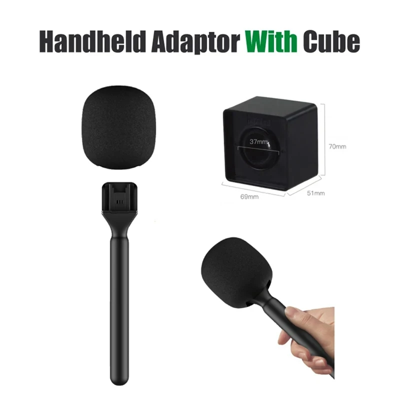 Фото Портативный адаптер для микрофона для интервью для Rode Wireless Go/Goii/DJI Mic/Relacart/беспроводной передатчик, Портативный прочный адаптер №3