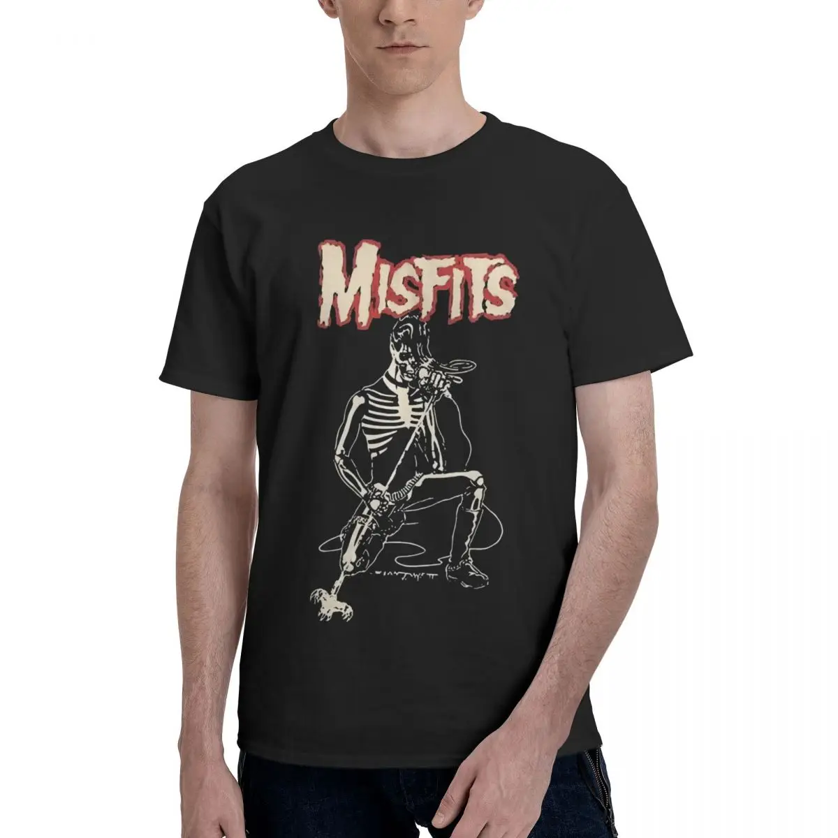 Misfits, Skeleton, Danzig, 100% хлопок, повседневная дышащая удобная Kawaii, новые подарки и футболки, мужская футболка