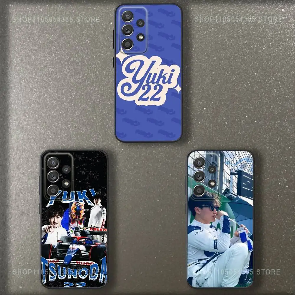 Чехол для телефона Y-Yuki Tsunodas 22, для Samsung S 25,24,23,22,30,21,10,9,Ultra,Plus,Lite,FE,4,5 G, мягкий черный чехол