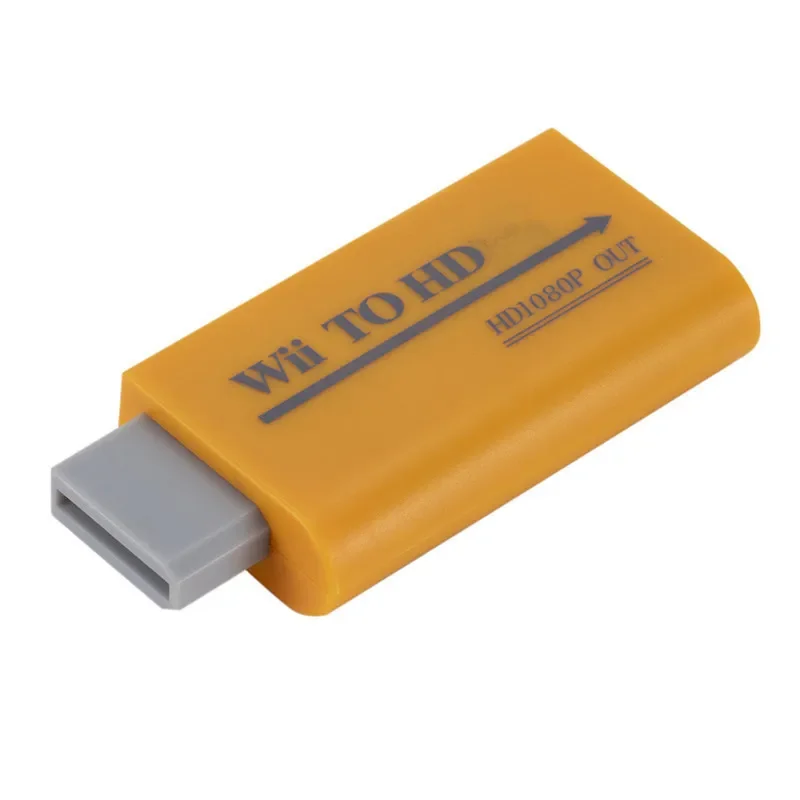 Полный HD 1080P Wii в HDMI-совместимый конвертер адаптер стандартный конвертер 3,5 мм аудио для ПК HDTV монитора дисплея