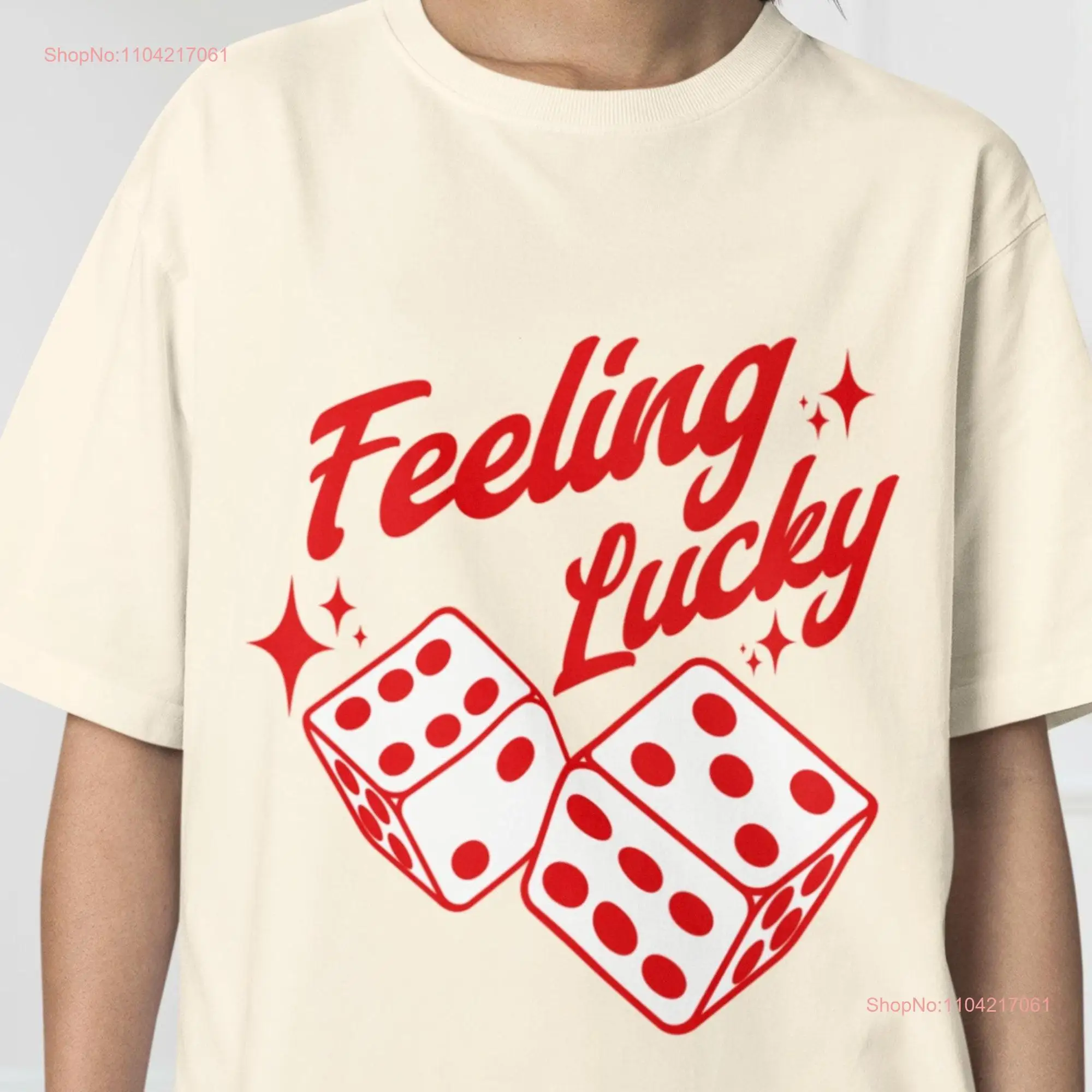Футболка Feeling Lucky, винтажная футболка с вишневым принтом в стиле ретро Y2k, модная футболка в стиле бохо с длинными или короткими рукавами